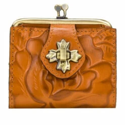 Best Sale 💯 Patricia Nash Casella Leather Bifold Wallet Papaya 🔥 -Vintage Leather Handbag Store unnamed file 1033