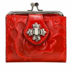 Best Sale 💯 Patricia Nash Casella Leather Bifold Wallet Papaya 🔥 -Vintage Leather Handbag Store unnamed file 1034