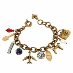 Best Sale ✨ Patricia Nash Memories Tri-Color 7" Charm Bracelet Brass ⌛