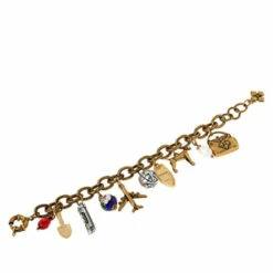 Best Sale ✨ Patricia Nash Memories Tri-Color 7" Charm Bracelet Brass ⌛ -Vintage Leather Handbag Store unnamed file 1039