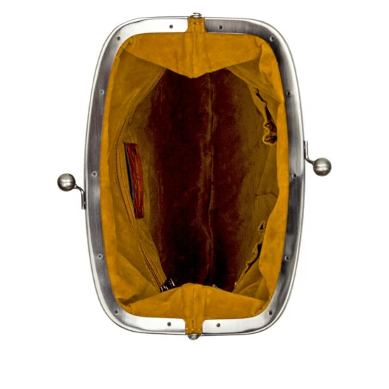 Coupon ❤️ Patricia Nash Barsby Leather Kiss-Lock Crossbody Cognac Distressed ✔️ 6 Coupon ❤️ Patricia Nash Barsby Leather Kiss-Lock Crossbody Cognac Distressed ✔️ - Image 4