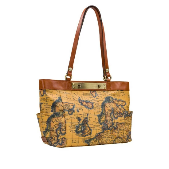 Flash Sale π Patricia Nash Ria π§₯ Coated Canvas Tote With Leather Trim Heritage Multi π 4 Flash Sale π Patricia Nash Ria π§₯ Coated Canvas Tote With Leather Trim Heritage Multi π - Image 2