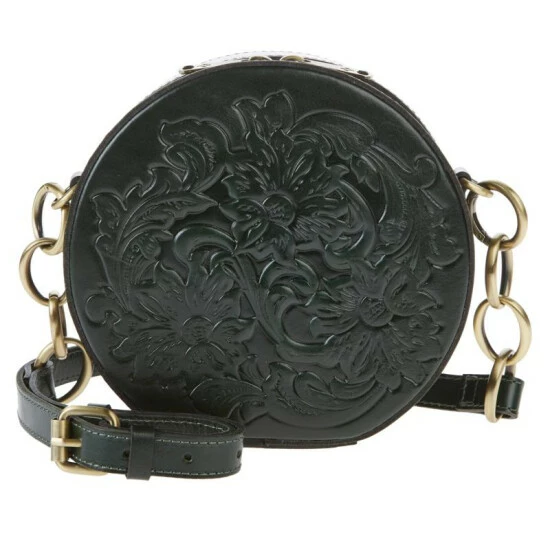 Cheap π Patricia Nash Devonia Round Leather Crossbody Bag Dark Green Tooled π 8 Cheap π Patricia Nash Devonia Round Leather Crossbody Bag Dark Green Tooled π - Image 6