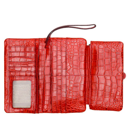Flash Sale π₯ Patricia Nash Welwyn Leather Trifold Wallet Red Berry Croc π 8 Flash Sale π₯ Patricia Nash Welwyn Leather Trifold Wallet Red Berry Croc π - Image 6