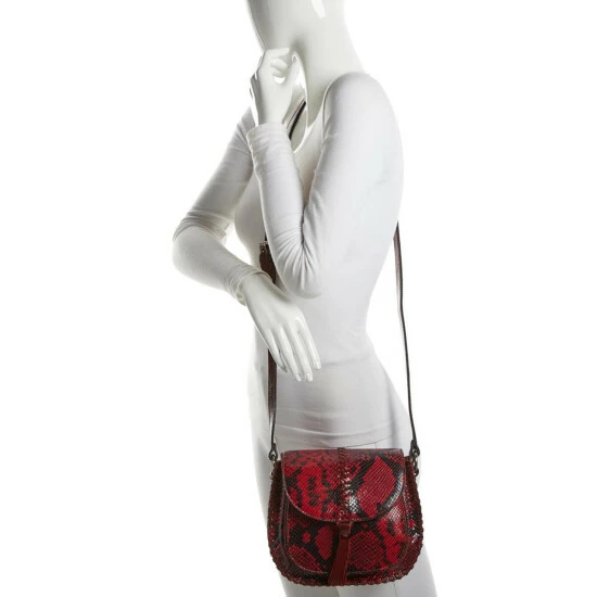 Outlet π₯ Patricia Nash Blyton Saddle Bag Red Python π 6 Outlet π₯ Patricia Nash Blyton Saddle Bag Red Python π - Image 4