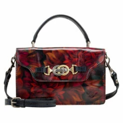 Flash Sale 🔔 Patricia Nash Porcili Leather Top-Handle Crossbody Bag Chocolate Python 👏