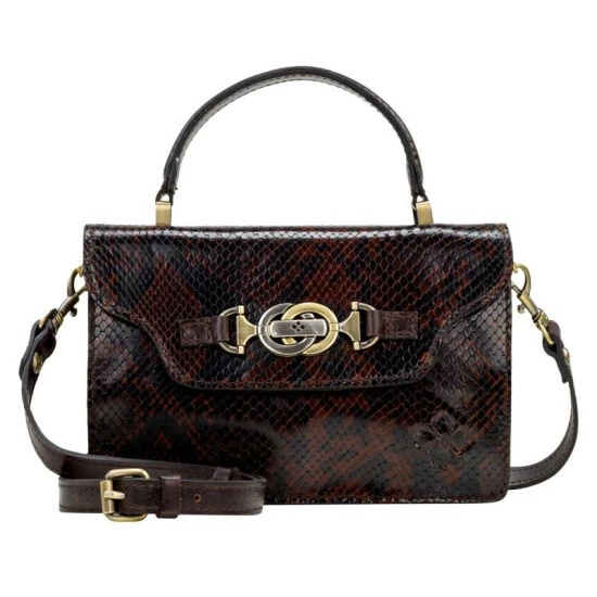 Flash Sale π Patricia Nash Porcili Leather Top-Handle Crossbody Bag Chocolate Python π 7 Flash Sale π Patricia Nash Porcili Leather Top-Handle Crossbody Bag Chocolate Python π - Image 5