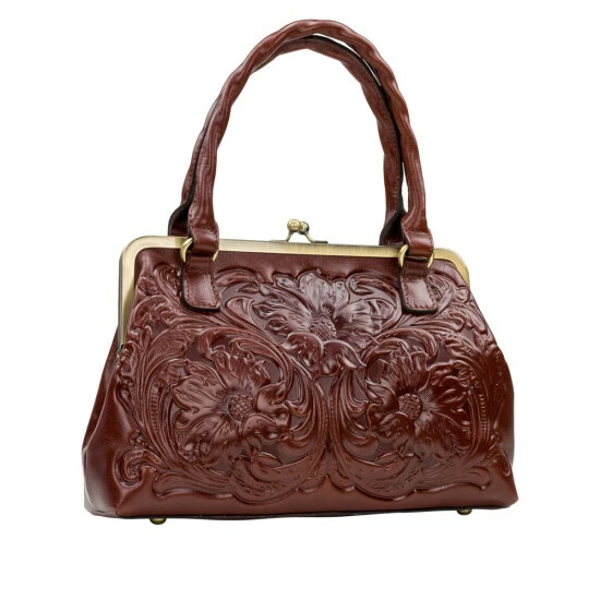 Discount π Patricia Nash Rora Frame Satchel Golden Rustic Forest π 6 Discount π Patricia Nash Rora Frame Satchel Golden Rustic Forest π - Image 4