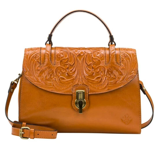Best Sale β Patricia Nash Stintino Vintage Leather Flap Satchel Cognac Tooled 𧨠3 Best Sale β Patricia Nash Stintino Vintage Leather Flap Satchel Cognac Tooled π§¨