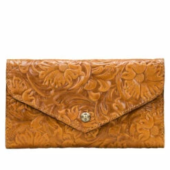 Deals π Patricia Nash Cori Leather Envelope Wallet With RFID Protection Abstract Animal β