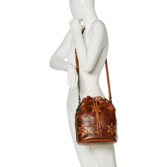 Buy π Patricia Nash Brindisi Leather Bucket Bag Cognac π― 5 Buy π Patricia Nash Brindisi Leather Bucket Bag Cognac π― - Image 3