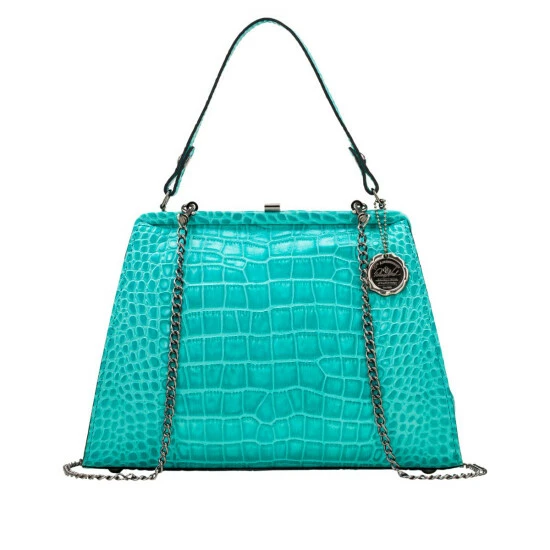 Wholesale π Patricia Nash Bonifati Leather Frame Bag Aqua Croc π 3 Wholesale π Patricia Nash Bonifati Leather Frame Bag Aqua Croc π