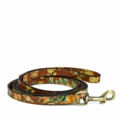 Hot Sale ๐ Patricia Nash Printed Leather Pet Leash Vintage Botanical Garden ๐งจ