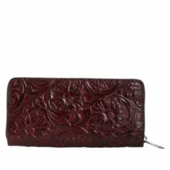 Promo ❤️ Patricia Nash Lauria Zip-Around Leather Wallet With RFID Technology British Tan Tooled 😍 -Vintage Leather Handbag Store unnamed file 1363