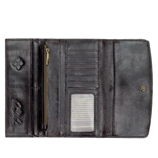 Buy π Patricia Nash Haxby Trifold Wallet Olive Python π 5 Buy π Patricia Nash Haxby Trifold Wallet Olive Python π - Image 3