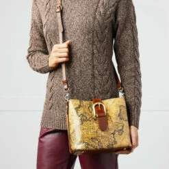 Best deal 🥰 Patricia Nash Irving Leather Satchel With Crossbody Strap British Tan 👍 -Vintage Leather Handbag Store unnamed file 147