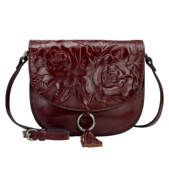 Best Sale π "As Is" Patricia Nash Brinlee Leather Saddle Crossbody π 3 Best Sale π "As Is" Patricia Nash Brinlee Leather Saddle Crossbody π