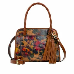 Best Pirce π Patricia Nash Paris Leather Satchel Sun Croc π