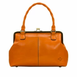 Outlet 🤩 Patricia Nash Rora Leather Frame Satchel ☀️ Summer Drawing ✨ -Vintage Leather Handbag Store unnamed file 177