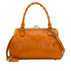 Outlet 🤩 Patricia Nash Rora Leather Frame Satchel ☀️ Summer Drawing ✨ -Vintage Leather Handbag Store unnamed file 179