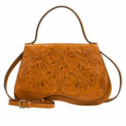 Cheapest 🌟 Patricia Nash Gwynne Convertible Crossbody Bag Cognac Tooled ⌛ -Vintage Leather Handbag Store unnamed file 210