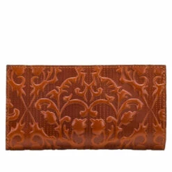 Best Pirce β¨ Patricia Nash Varesse Leather Bifold Wallet Sun Italian Folklore Embossed π₯°