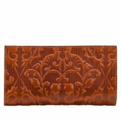 Best Pirce ✨ Patricia Nash Varesse Leather Bifold Wallet Sun Italian Folklore Embossed 🥰 -Vintage Leather Handbag Store unnamed file 219