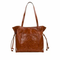 Best Pirce π Patricia Nash Everton Leather Drawstring Tote Marigold Harvest π₯