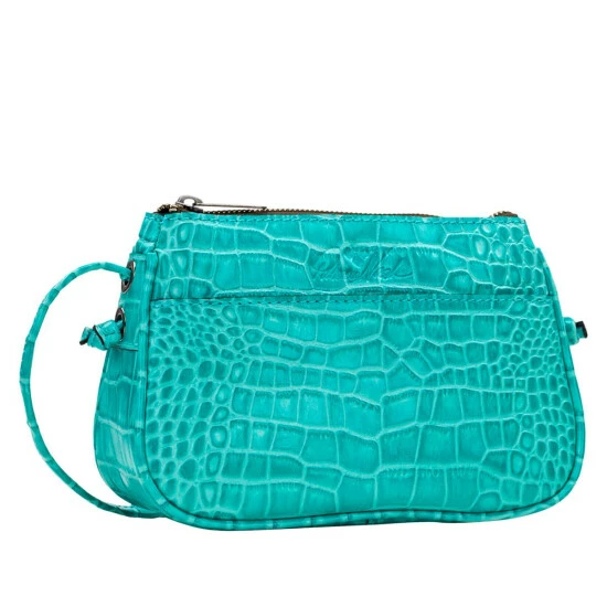 Discount π Patricia Nash Bacoli Leather Crossbody Bag Aqua Croc β 4 Discount π Patricia Nash Bacoli Leather Crossbody Bag Aqua Croc β - Image 2