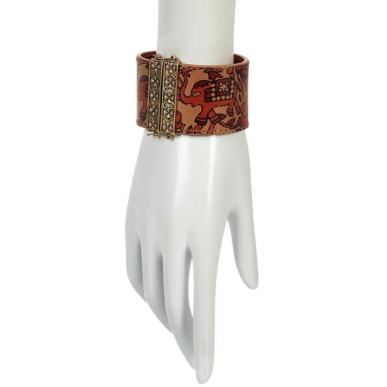 Flash Sale 𧨠Patricia Nash Oliana Reversible Leather Floret Design Cuff Mauve Tooled/magenta Croc π 5 Flash Sale 𧨠Patricia Nash Oliana Reversible Leather Floret Design Cuff Mauve Tooled/magenta Croc π - Image 4