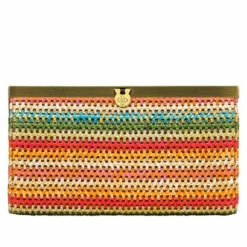 Best deal 🤩 Patricia Nash Cauchy Frame Wallet Clutch Natural Woven 💯 -Vintage Leather Handbag Store unnamed file 365