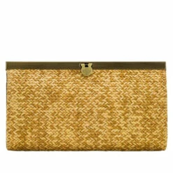Best deal 🤩 Patricia Nash Cauchy Frame Wallet Clutch Natural Woven 💯 -Vintage Leather Handbag Store unnamed file 366
