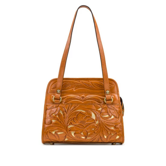 Buy β Patricia Nash Bruna Tooled Leather Satchel Plum 𧨠3 Buy β Patricia Nash Bruna Tooled Leather Satchel Plum π§¨