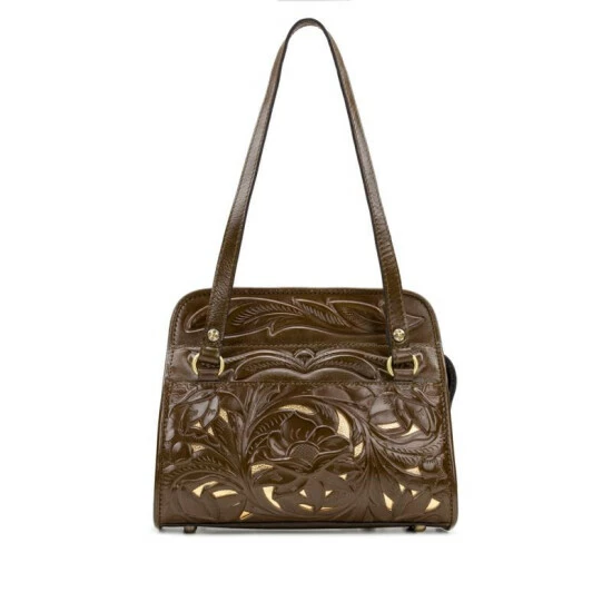 Buy β Patricia Nash Bruna Tooled Leather Satchel Plum 𧨠9 Buy β Patricia Nash Bruna Tooled Leather Satchel Plum 𧨠- Image 7