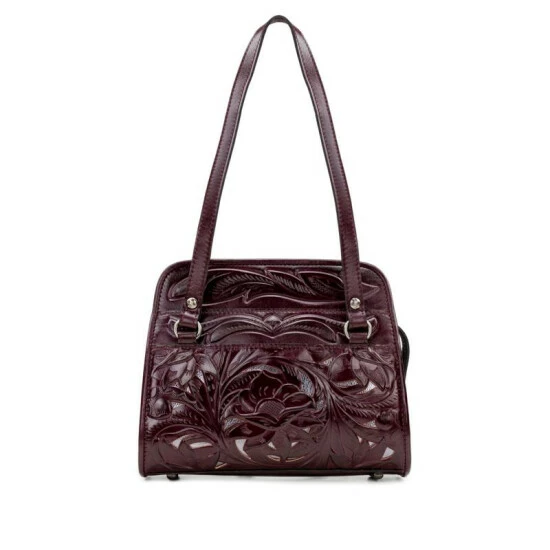 Buy β Patricia Nash Bruna Tooled Leather Satchel Plum 𧨠10 Buy β Patricia Nash Bruna Tooled Leather Satchel Plum 𧨠- Image 8