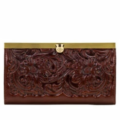 Wholesale ✨ Patricia Nash Cauchy Leather Wallet Red Veg Tan Tooled 🔔 -Vintage Leather Handbag Store unnamed file 424