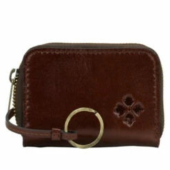 Deals 𧨠Patricia Nash Abri Leather Zip-Around Wallet Black βοΈ