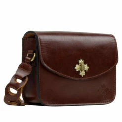 Best Pirce 🧨 Patricia Nash Peyton Leather Chain Crossbody British Tan 🎉 -Vintage Leather Handbag Store unnamed file 490