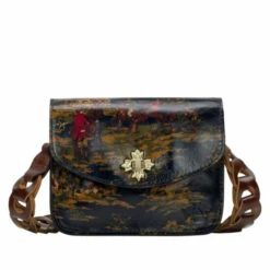 Best Pirce 🧨 Patricia Nash Peyton Leather Chain Crossbody British Tan 🎉 -Vintage Leather Handbag Store unnamed file 495