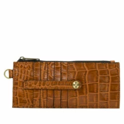 Best deal 🌟 Patricia Nash Alanna Leather Credit Card Wristlet Wallet Cognac Croc 🤩 -Vintage Leather Handbag Store unnamed file 53