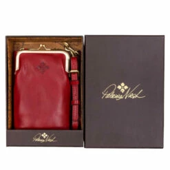 Coupon ✨ Patricia Nash Pertina Leather Crossbody Frame Pouch Gift Set Heritage Tan 🎁 -Vintage Leather Handbag Store unnamed file 544