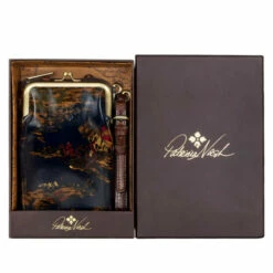 Coupon ✨ Patricia Nash Pertina Leather Crossbody Frame Pouch Gift Set Heritage Tan 🎁 -Vintage Leather Handbag Store unnamed file 548