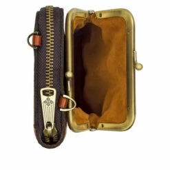 Coupon ✨ Patricia Nash Pertina Leather Crossbody Frame Pouch Gift Set Heritage Tan 🎁 -Vintage Leather Handbag Store unnamed file 550