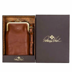 Coupon ✨ Patricia Nash Pertina Leather Crossbody Frame Pouch Gift Set Heritage Tan 🎁 -Vintage Leather Handbag Store unnamed file 553