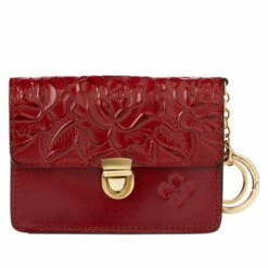 Top 10 ⌛ Patricia Nash Mini Lanza Key Fob Berry Berry Red Burnished Rose Tooled 👍 -Vintage Leather Handbag Store unnamed file 562