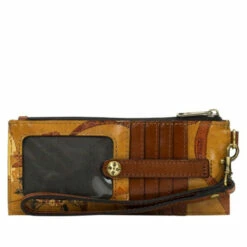 Best deal 🌟 Patricia Nash Alanna Leather Credit Card Wristlet Wallet Cognac Croc 🤩 -Vintage Leather Handbag Store unnamed file 57