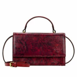 Cheapest ❤️ Patricia Nash Goring Leather Top Handle Crossbody Old Rose Croc ⭐ -Vintage Leather Handbag Store unnamed file 6