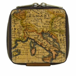 Budget 🧨 Patricia Nash Camogli Leather Square Jewelry Case Folklore Blue 🌟