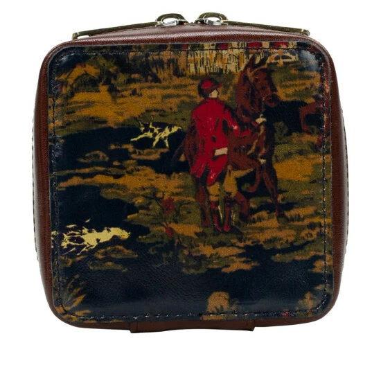 Budget 𧨠Patricia Nash Camogli Leather Square Jewelry Case Folklore Blue π 4 Budget 𧨠Patricia Nash Camogli Leather Square Jewelry Case Folklore Blue π - Image 2
