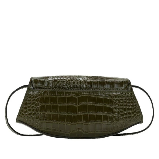 New π Patricia Nash Handley Leather Baguette Crossbody Bag Soft Olive Croc π₯ 5 New π Patricia Nash Handley Leather Baguette Crossbody Bag Soft Olive Croc π₯ - Image 3